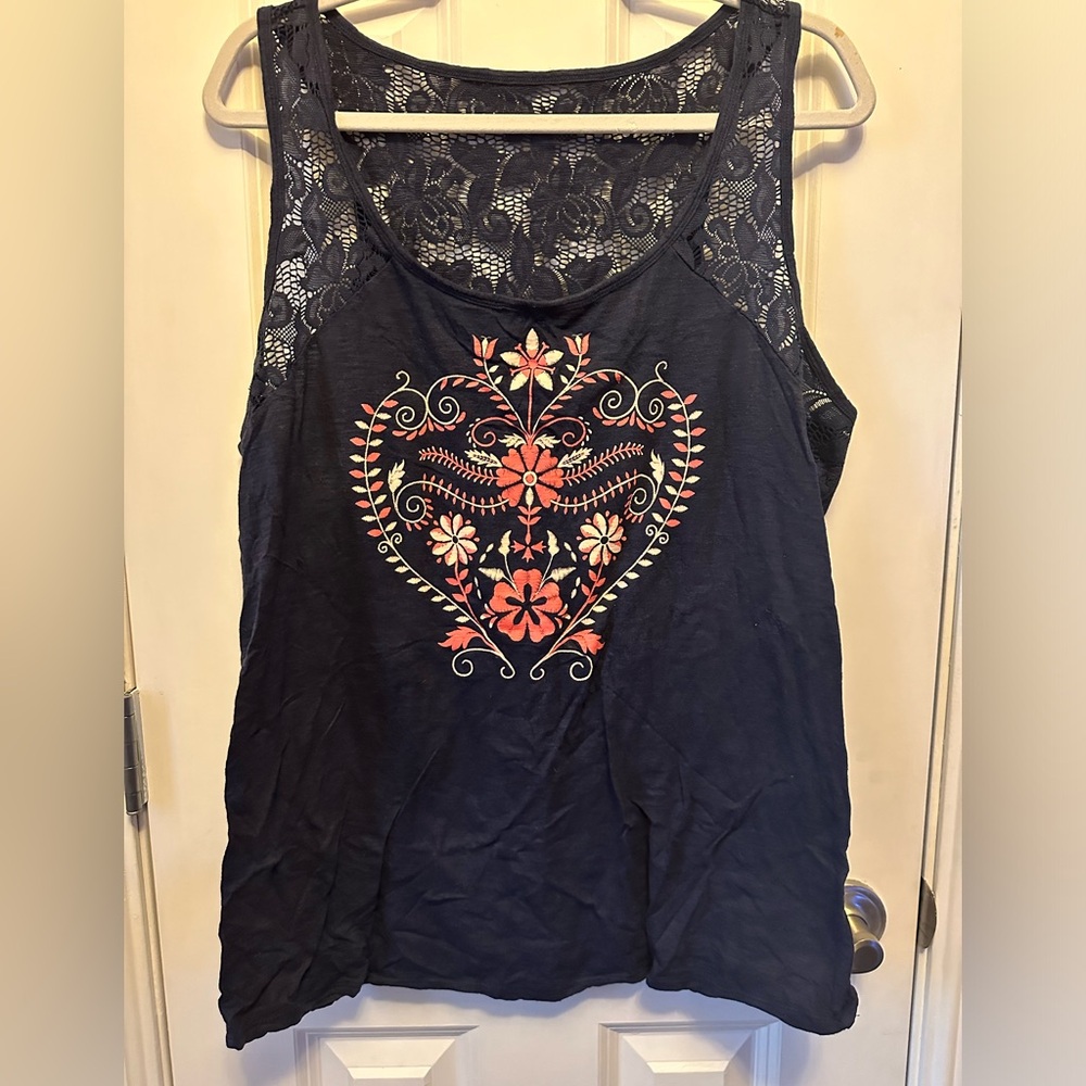 Navy blue top